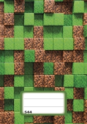 Bilježnica A5 s crtama Pixel Cubes