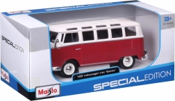 metalni model Volkswagen Samba bijelo-crveni 1:25