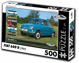 Retro automobilske puzzle Fiat 600 D (1964) 500 dijelova