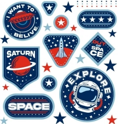 Svemirske naljepnice za peglanje