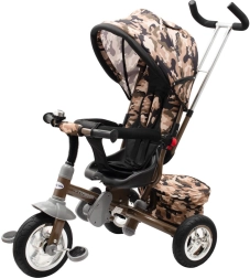 Dječji tricikl 3u1 s rotirajućim sjedalom 360° Baby Mix Typhoon, army