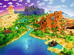 slagalica 1500 dijelova Ravensburger Minecraft World