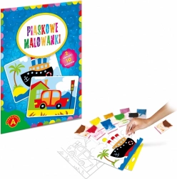 Pješčane slike - Brod, auto