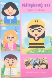 Kreativni set naljepnica – lice 21 × 14 cm