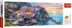 Panoramska slagalica 500 dijelova Vernazza pri zalasku sunca, Italija
