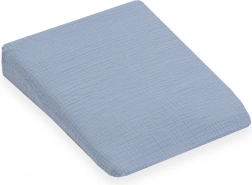 Mušelinasta navlaka za dječji jastuk – klin New Baby Standard 30 × 37 cm, plava