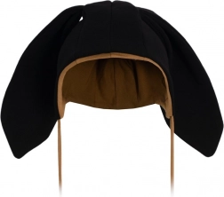 Dječja pamučna kapica s uškama New Baby Favorite crna 4–6 mjeseci