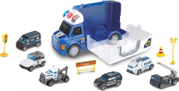 Policijski automobil s efektima i 6 malih automobila