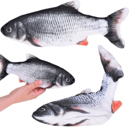 Interaktivna plišana riba s pokretnim repom, USB, 25 cm