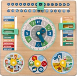 Drveni edukativni kalendar - ploča za djecu