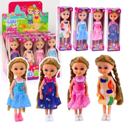 Mini lutkica s dugom kosom u haljini 15 cm