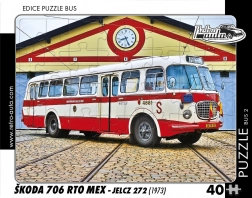 Puzzle RETRO-AUTA autobus Škoda 706 RTO MEX 40 dijelova