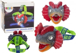 Čelovka Dinozaur s Podesivom Trakom i 3 LED Diodama