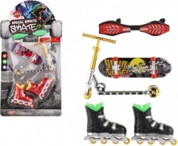 Set za prste: skateboard, waveboard, role i romobil – plastika, mix varijanti
