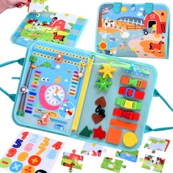 Montessori osjetilna knjižica s aktivnostima za djecu