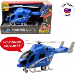 Policijski helikopter na inerciju sa svjetlom i zvukom 20 cm MaDe