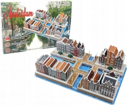 3D puzzle Amsterdamska kanalna četvrt 107 dijelova
