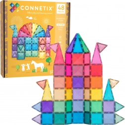 Magnetičke građevne kocke sa šljokicama 48 kom CONNETIX Glitter Castle Pack