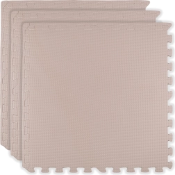 Pjenasta podna igraća podloga HUMBI 180 × 60 cm, vodootporne velike puzzle, 3 kom, svijetloružičasta