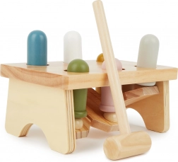 Bieco drvena klupica za zakucavanje s čekićem