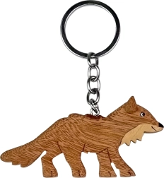Drveni privjesak za ključeve lisica velika – 2Kids Toys