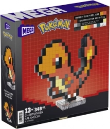 Konstruktor MEGA Pokémon pixel art Charmander 15 cm (349 dijelova)