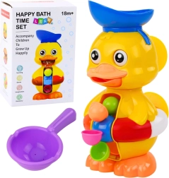 Interaktivna igračka za kupanje – pačić s vodenim mlincem i vakuumskim čašicama