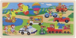 Drvene puzzle prijevoz 96 dijelova