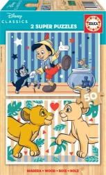 EDUCA drvene puzzle Disney klasika 2×50 dijelova