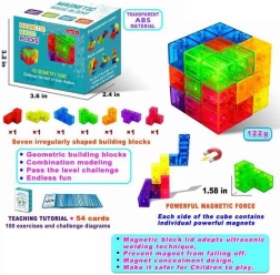 Magnetička građevna igra – logička magnetička kocka, 7 dijelova