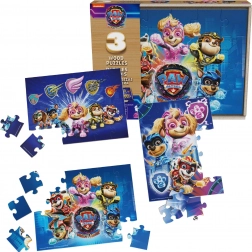 Drvene puzzle PAW PATROL The Mighty Movie – 3 seta