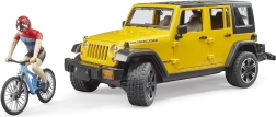 Bruder Jeep Wrangler Rubicon s biciklistom i biciklom