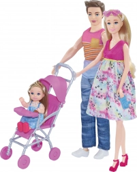 Trudna lutka s obitelji 30 cm