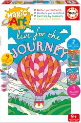 Educa slikanje prema brojevima – brod i balon na vrući zrak