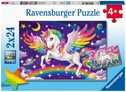 Puzzle Ravensburger – jednorog i pegas 2×24 dijelova