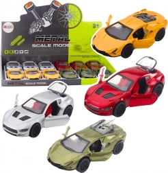 Metalni sportski automobil na navijanje, sa svjetlima i zvukovima