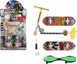Set prstnih skateboarda i romobila s vijčanim dodacima