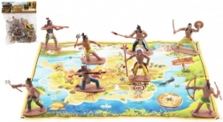 Figurice Indijanaca s mapom