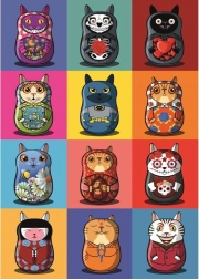 Puzzle Magnolia Catryoshky 1000 dijelova