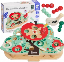 Classic World magnetska vještinska igra Ulovi crvića, 16 dijelova