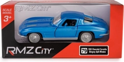 Metalni model RMZ City Chevrolet Corvette Stingray Split Window 1963 1:35 plavi
