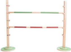 Wooden athletics hurdle for children