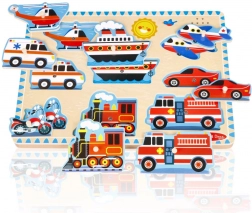 Drveni zvučni puzzle vozila