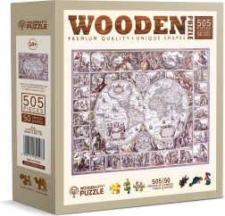 Drvene puzzle WOODEN CITY Karta doba otkrića 505 dijelova