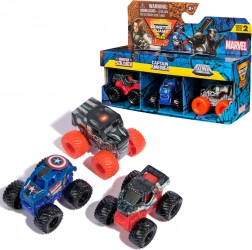 Monster Jam Mini Jams – set od 3 mini kamiona MARVEL: Winter Soldier, Captain America, War Machine