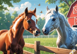 TREFL Puzzle Konji na proplanku 200 dijelova