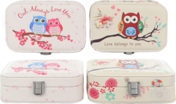 Kutijica za nakit s motivom sovice sa zrcalom