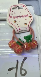 Gumice za kosu s motivom trešnje, set 2 kom