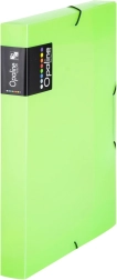 Kutija za dokumente s gumicom A4 zelena