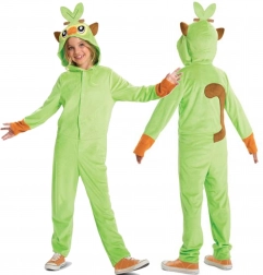 Dječji kostim POKEMON Grookey zelena kigurumi s kapuljačom 127–136 cm (7–8 godina)